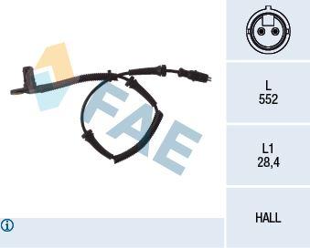 TEKERLEK HIZ SENSÖRÜ MASTER II 1.9-2.2-2.5 DCİ ÖN - FAE - OEM 8200274800