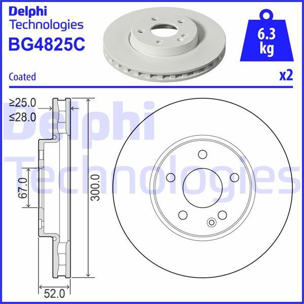 FREN DISKI ON MERCEDES VITO W447 - DELPHI - OEM A4474210312
