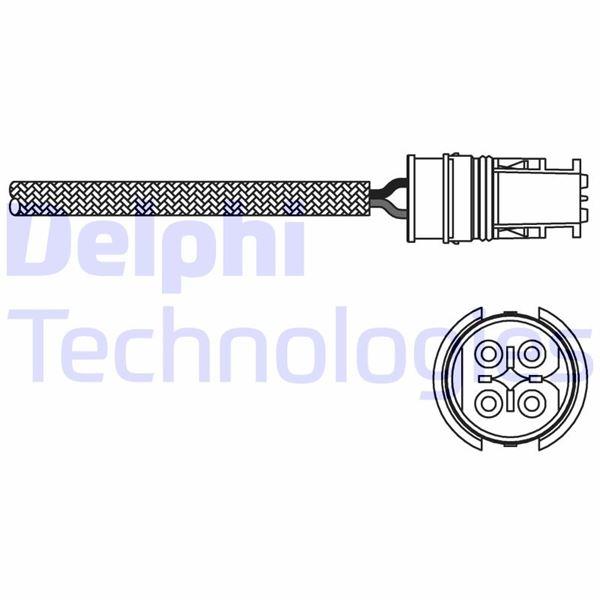 OKSIJEN SENSORU (KAT. ONCESI) MERCEDES W202 S202 C208 A208 - DELPHI - OEM A0005409217