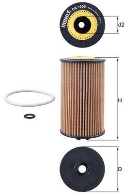 YAĞ FİLTRESİ OPEL ASTRA J 14> ASTRA K 15> INSIGNIA 15> MERIVA B 14> MOKKA 15> ZAFIRA TOURER C 14> 1.6CDTI - MAHLE - OEM 1667441680