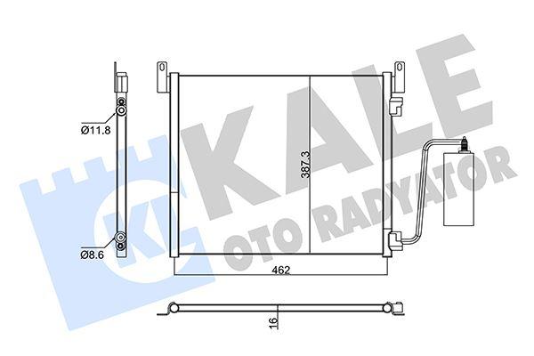 KLİMA RADYATÖRÜ (KONDENSER) OPEL VECTRA C GTS-SIGNUM 3.0 CDTI - KALE - OEM 1850117