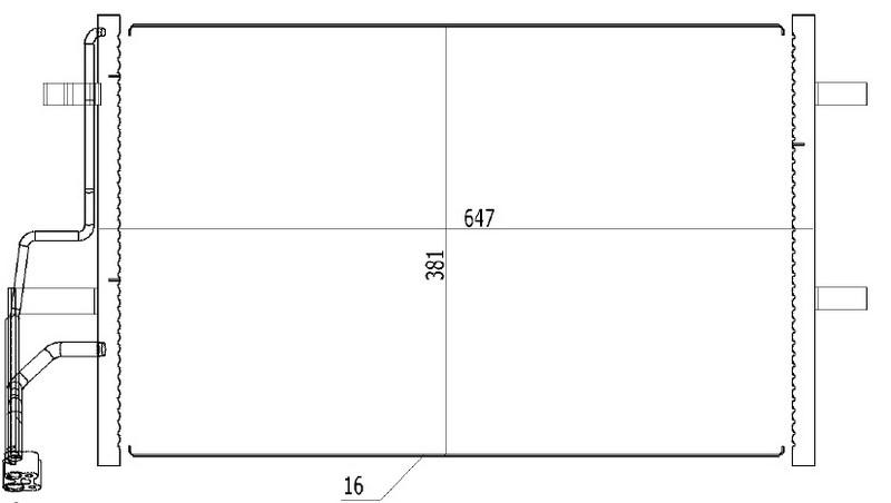 KLİMA BRAZİNG CONDENSER A/M()3 1.6 2003+ 94901 - ORIS - OEM BP8F61480