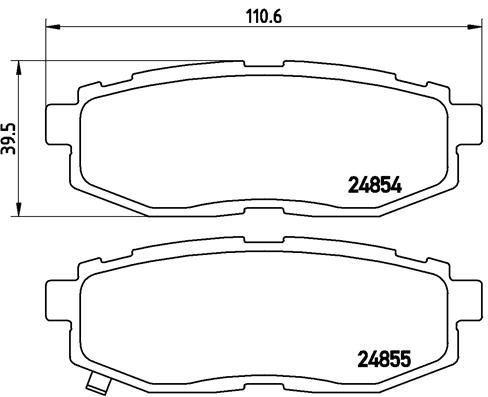 FREN DISK BALATASI ARKA B9 TRIBECA 3.0 01 06 - 12 10 BRZ 2.0 06 12> LEGACY 2.5 05 09 - 12 14 LEGACY - VALEO - OEM 26696CA000