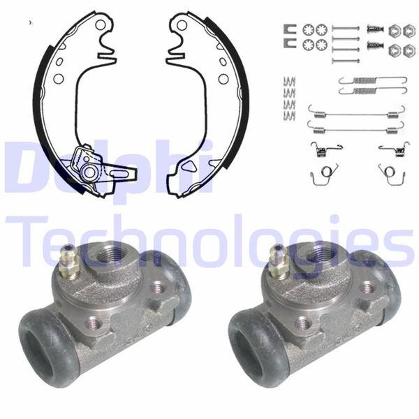 FREN PABUÇ KİTİ ARKA PEUGEOT 205. 309 02/83>08/94 - DELPHI