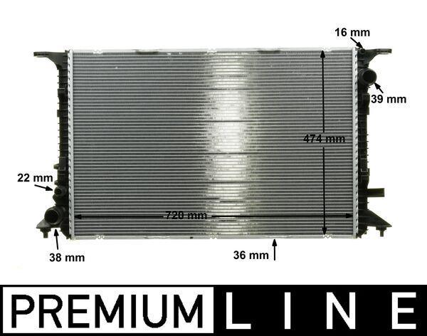 Kühlmittelkühler AUDI A8 — MAHLE CR1201000P - MAHLE