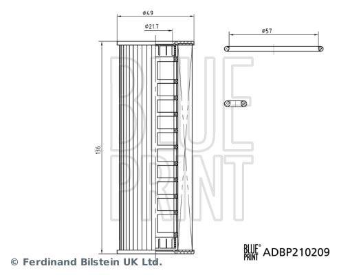 YAĞ FİLTRESİ FORD EXPORER 19> 3.0 ECOBOOST - BLUEPRINT - OEM KU2J