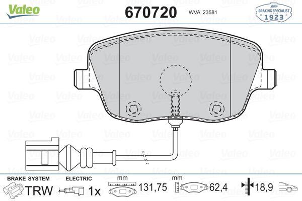 ÖN FREN BALATASI FABİA ROOMSTER FİŞLİ - VALEO - OEM 6Q0698151C