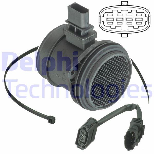 HAVA KÜTLE ÖLÇER (DEBİMETRE) VOLVO S40 2.4D5-V50 2.4 TDİ-D5-XC90 D3-D5 06=> - DELPHI - OEM 30677251
