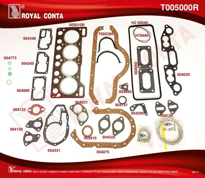 MOTOR TAKIM CONTA (SKT KEÇELİ) R12 1400 (SKC REINZ MALZEME) - ROYAL