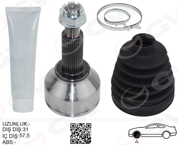 AKS KAFASI SAĞ-SOL ÖN FORD CUSTOM 12> 2.2 TDCİ (KISA ŞASE) - GVA - OEM BK21