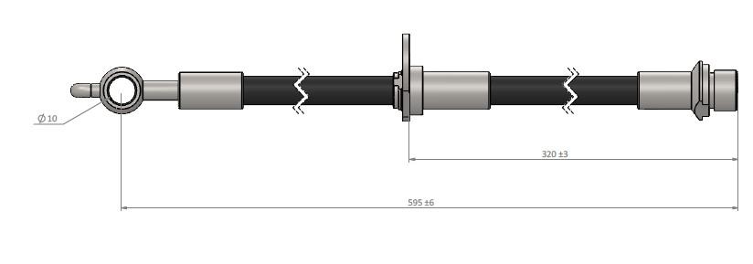 FREN HORTUMU sol ön PRIUS 02-07 - CAVO - OEM 9094702C48