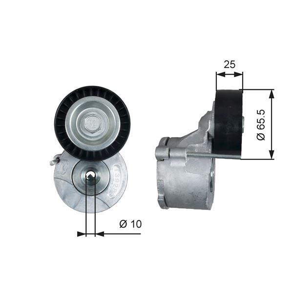 ALTERNATOR GERGI RULMANI (KUTUKLU) LINEA DOBLO FIORINO NEMO BIPPER COMBO 1.3 D MJET 10> - GATES - OEM 51837961