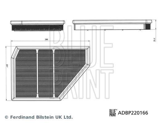 HAVA FİLTRESİ BMW — BLUEPRINT ADBP220166 - BLUEPRINT - OEM 13718091496