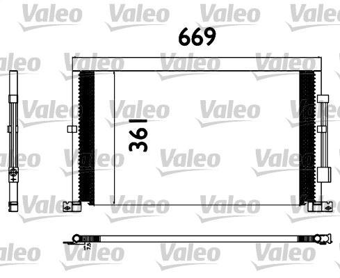 KLİMA RADYATÖRÜ FORD MONDEO 01> 2.0 ZETEC-2.0 TDCİ (669mm-361mm-16mm) - VALEO - OEM 4S71