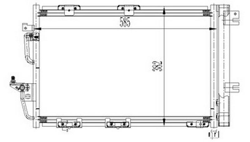 KLİMA KONDENSERİ OPEL ASTRA H 1.2 16V-1.6İ 16V-1.8İ 16V 04=> ZAFİRA B 05=> (OTO.-MEK.) - ORIS - OEM 1850097