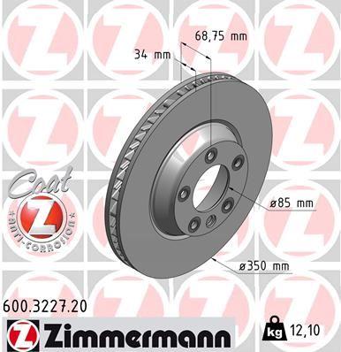 ÖN FREN AYNASI SAĞ AUDI Q7 3.0 TDI 06=> TOUAREG 02=>CAYENNE 3.2 4.5 S TURBO 02=> 986479251-DF4760S - ZIMMERMANN - OEM 7L8615302
