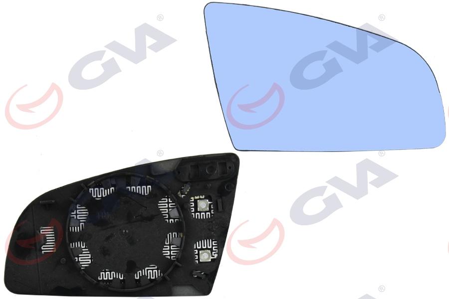 AYNA CAMI SAĞ A3 (00-03)- A4 (00-07)-A6 (04-08) ISITMALI+KONVEKS+MAVİ CAM VM-008GHR - GVA - OEM 8D0857536D
