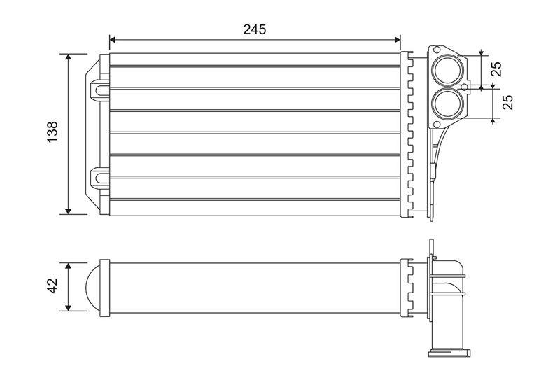 KALORIFER RADYATORU P206 XSARA PICASSO - VALEO - OEM 6448-G3