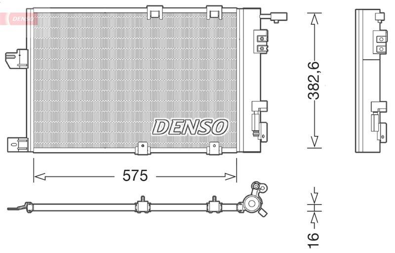CONDENSER. AİR CONDİTİONİNG OPEL ASTRA G (98-09) — DENSO DCN20038 - DENSO - OEM 1850055
