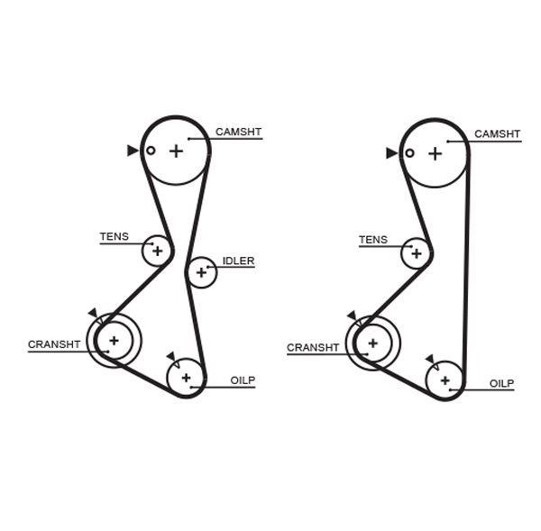 TRİGER KAYIŞI MITSUBISHI GALANT 2.0L 4G63 E55A E75A 92-96 (123x290) - GATES - OEM MB182293