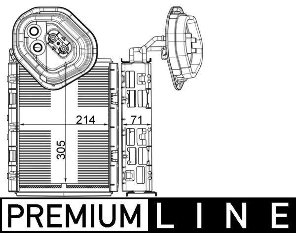 Verdampfer MB S-CLASS (W222) — MAHLE AE4000P - MAHLE