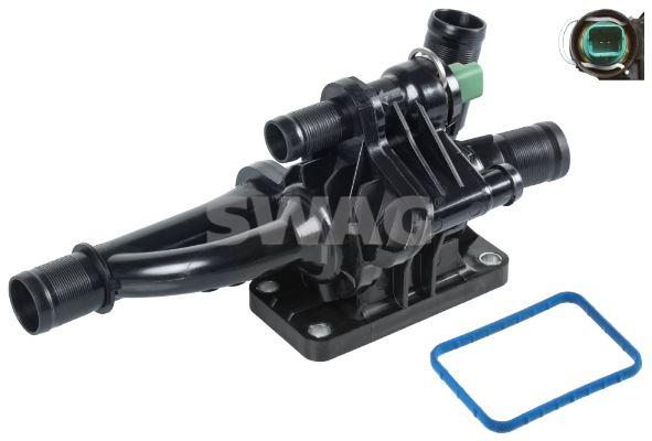 TERMOSTAT GÖVDESİ FORD PEUGEOT FIESTA-COURİER-FOCUS-207-308-PARTNER-C4-C5 07> 1.4-1.5-1.6 TDCİ EURO 5 - SWAG - OEM 9M5Q