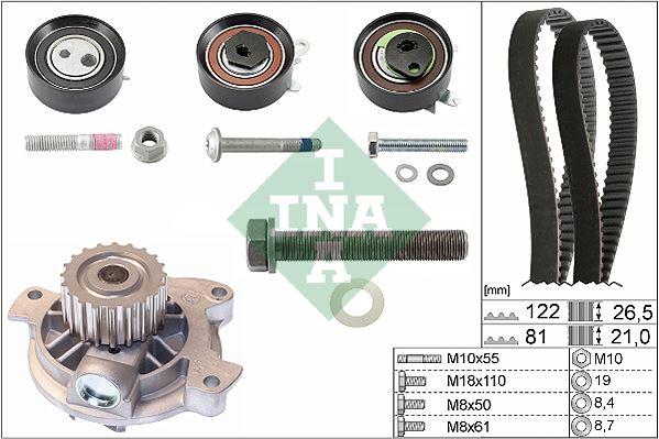 DEVİRDAİMLİ TRİGER SETİ (122x26.5 -077x21) T4 2.5TDI-LT35 2.5TDI (ACV-ANJ-AVR) - INA - OEM 074198119