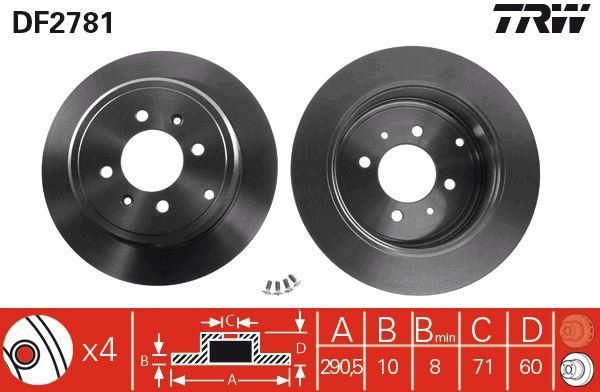 ARKA FREN DISKI AYNASI P406 1.6-1.8 16V-1.9-1.9TD-2.0 16V-2.0T-2.1TD 95> COUPE 2.0 COUPE 3.0 V6 97> - TRW - OEM 4246T7