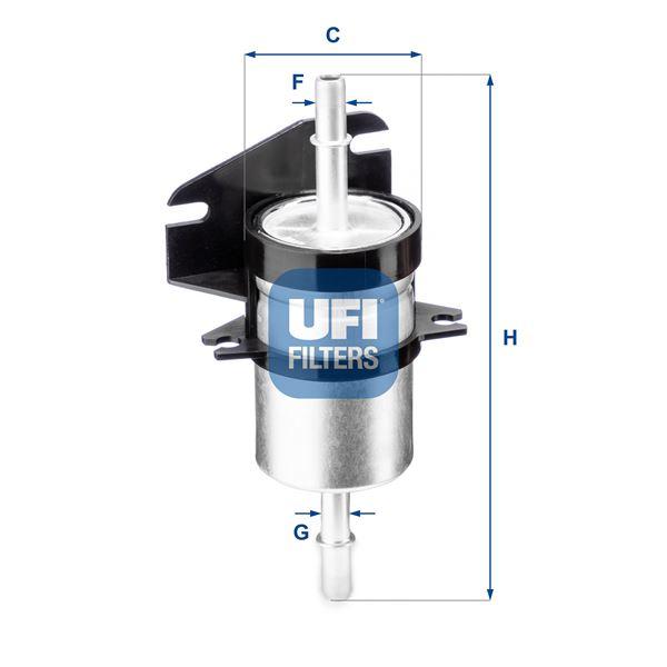 YAKIT FİLTRESİ ALBEA (98-)- PALIO (96-) 1.2-1.4-1.5-1.6-1.6 16V - UFI - OEM 46416684