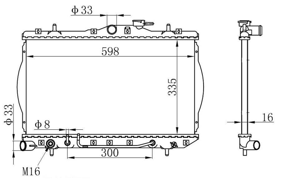 RADYATOR ACCENT >00 - VALEO - OEM 25310-22005