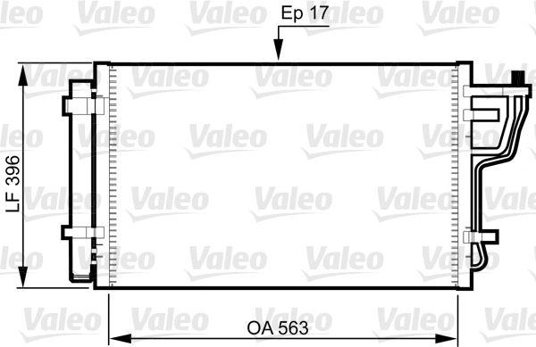 KONDENSER I30 ELANTRA - VALEO - OEM 97606-2H000