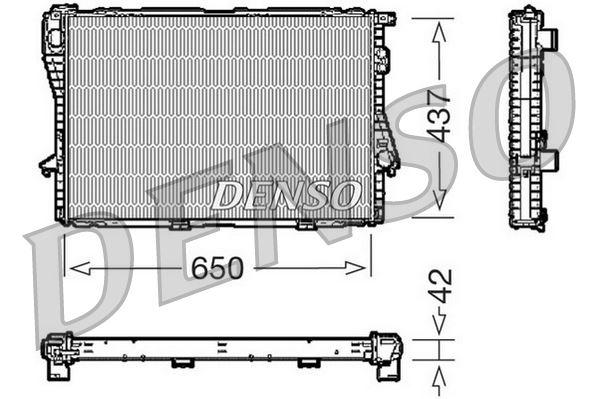 MOTOR SU RADYATORU BMW M52 M60 M62 M73 E39 E38 KLIMALI - DENSO - OEM 17111702969