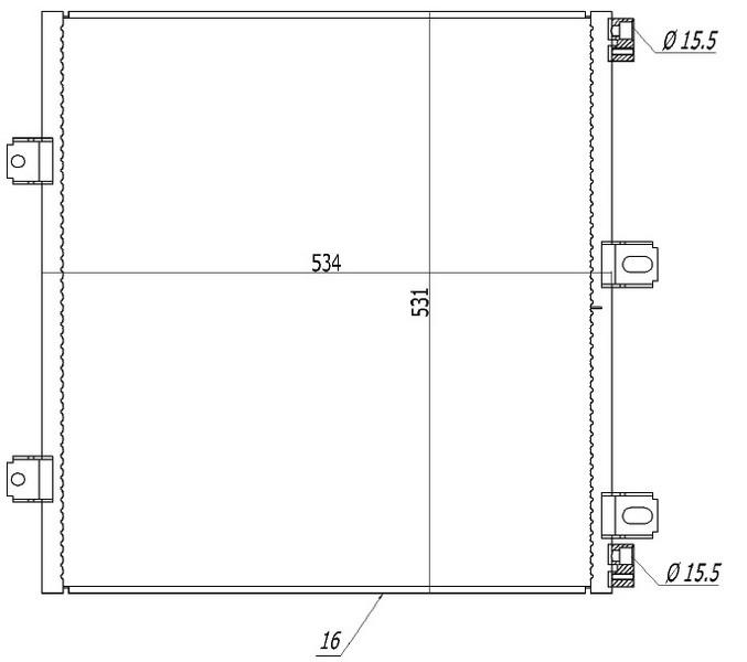 KLİMA KONDENSERİ TRUCKS MİDLUM 00=> (OTO.-MEK.) - ORIS - OEM 5010315259