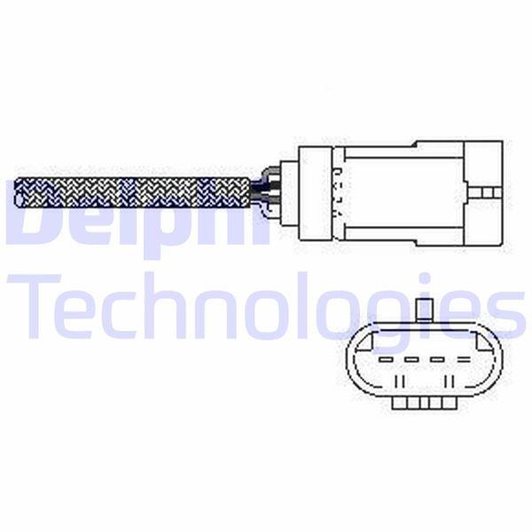 OKSİJEN SENSÖRÜ (KATALIZÖRE DOĞRU) RENAULT CLIO II 98> MEGANE II 02>08 LAGUNA II 01>07 KANGOO 01> CLIO III 05>07 - DELPHI - OEM 8200196260