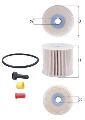 (x)YAKIT FİLTRESİ PARTNER-BERLINGO-206-307-406-807-C5-C8-JUMPY-XANTIA-XSARA-SCUDO-EXPERT2.0HDI(DW10) - MAHLE - OEM 1906.77