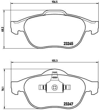 FREN BALATASI ON CLIO 2.0 06> GRAND SCENIC 1.6 06-09 MEGANE 1.6 2.0 1.5D 1.9D 2.0D 02> MEGANE CC 1.6 - VALEO - OEM 7701209101