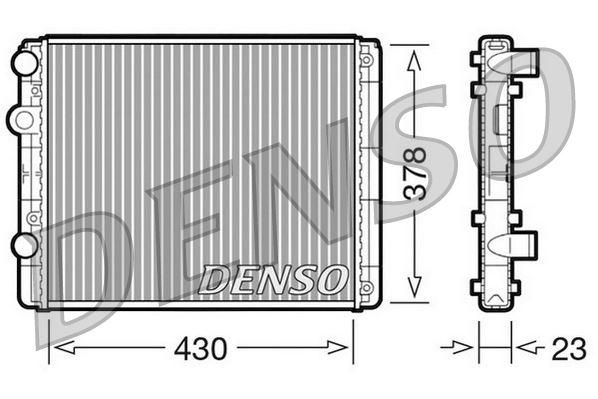 RADİATOR. ENGİNE COOLİNG SEAT AROSA (6H) (97-04) - DENSO - OEM 6K0121253K