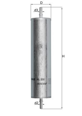 YAKIT FILTRESI LAND ROVER FREELANDER I 204D3 L314 TD4 - MAHLE - OEM WJN000080