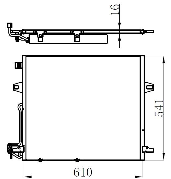 KLIMA RADYATORU MERCEDES W164 X164 W251 - ORIS - OEM A2515000054