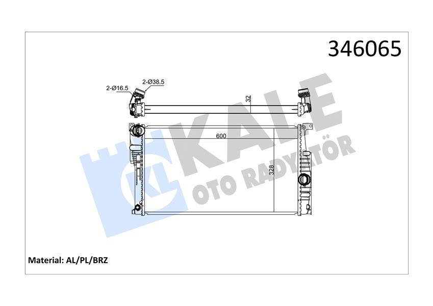 MOTOR SU RADYATORU BMW N13 N47 B47 F20 F21 F22 F23 F30 F31 F34 F35 F32 F33 F36 - KALE - OEM 17118672102