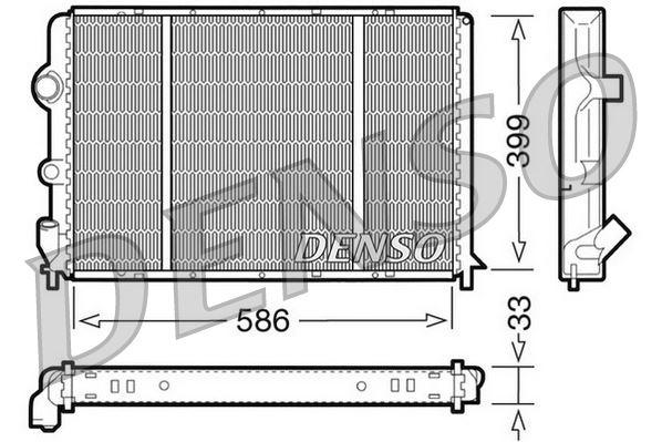 RADİATOR. ENGİNE COOLİNG RENAULT MEGANE I (96-03) - DENSO - OEM 7700838133