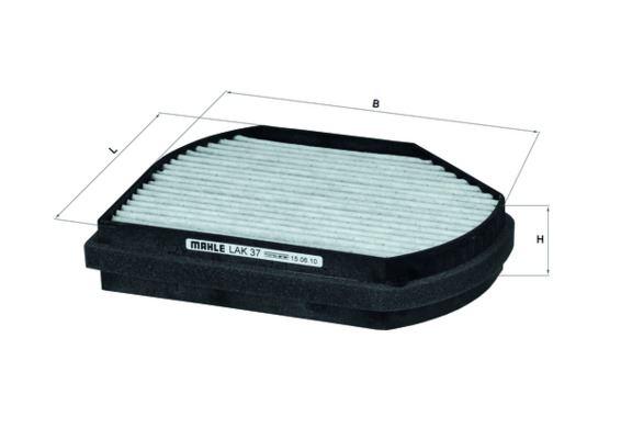 POLEN FILTRESI MERCEDES W202 C208 W210 R170 KARBONLU - MAHLE - OEM A2108300818