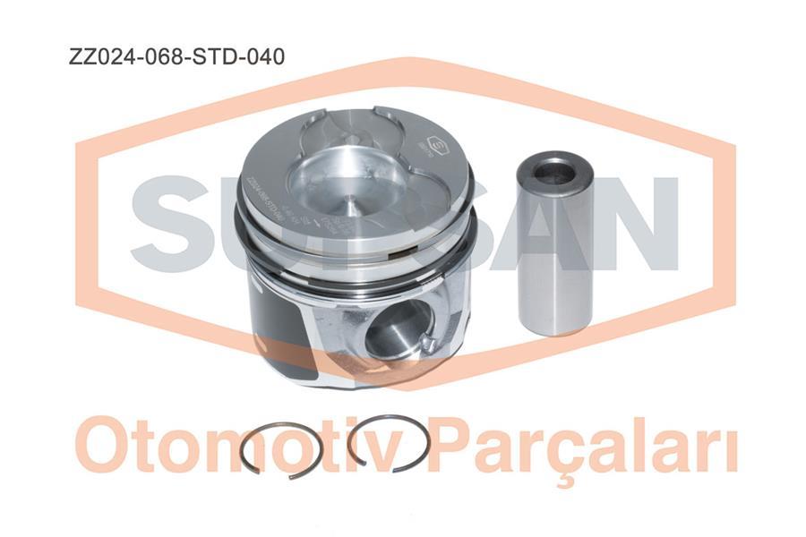PİSTON FORD FİESTA / FUSİON 1.4 TDCI DURATORQ 8V ENG.(DV4) 68BG 2002=> - SUPSAN