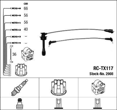 RC-TX117 ATEŞLEME KABLOSU - NGK