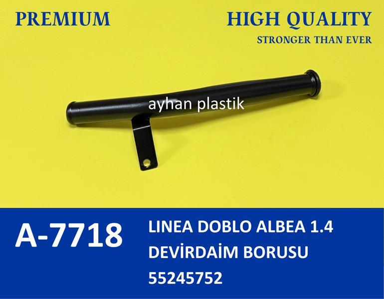 DEVİRDAİM BORUSU FIAT LINEA-DOBLO-ALBEA 1.4 - AYHAN - OEM 55245752