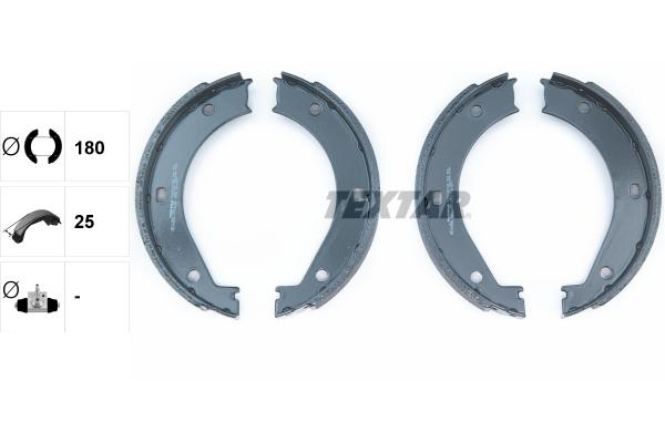 FREN BALATASI ARKA (PARK FRENI) BMW E36 E28 E34 E24 E23 E32 E38 E31 E52 - TEXTAR - OEM 34416761294