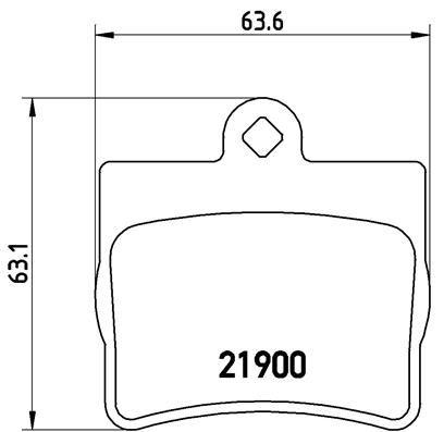 FREN BALATASI ARKA MERCEDES C-CLASS W202 - BREMBO - OEM A0054201820