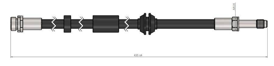 FREN HORTUMU ÖN SAĞ-SOL FORD FOCUS-CMAX 04> - CAVO - OEM 3M512078AG