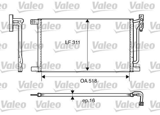 KONDENSER BMW 3 E46 (D) - VALEO - OEM 64538377648