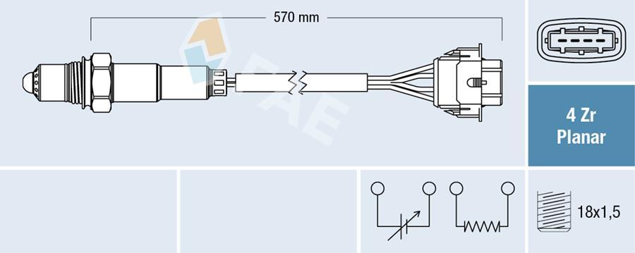 OKSİJEN SENSÖRÜ ÖN ASTRA J-İNSİGNİA-MOKKA-ZAFIRA C-AVEO-CRUZE-1.6-1.8 A16XER-A18XER-B16XER - FAE - OEM 55562205